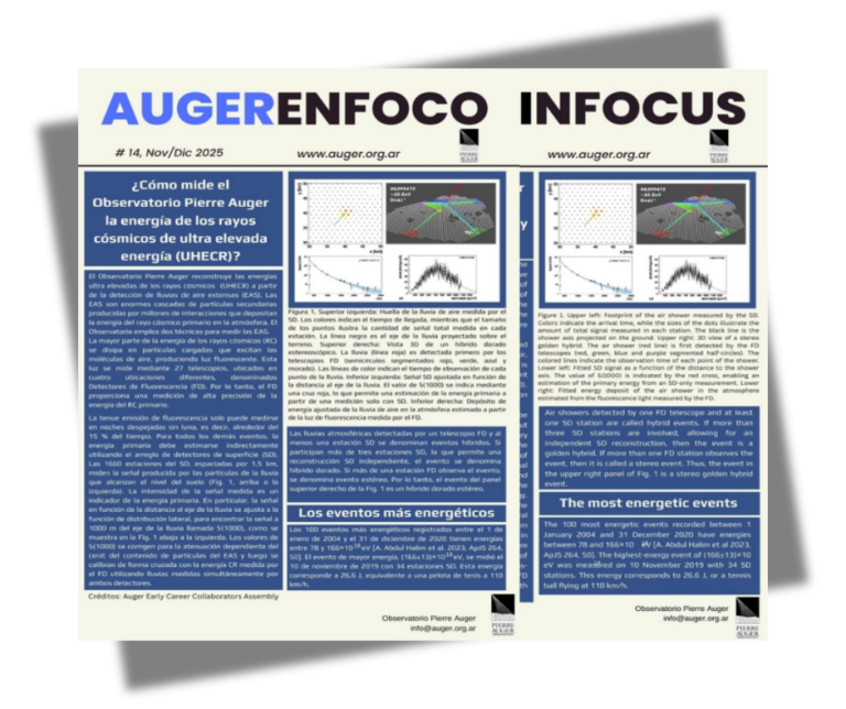 ¿Cómo mide el Observatorio Pierre Auger la energía de los rayos cósmicos de ultra elevada energía?